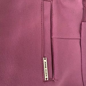 Mauve pointe slacks Anne Klein with tags